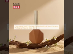 맞춤형 LOGO 젤 손톱 롤링 유리 병 10ml 화장품 포장 재료 유리 병