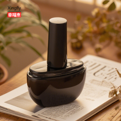 좋은 가격 17ml Nail Polish Bottle Custom Color UV Gel Empty Glass Vial With Brush Stained Glass Design 온라인으로