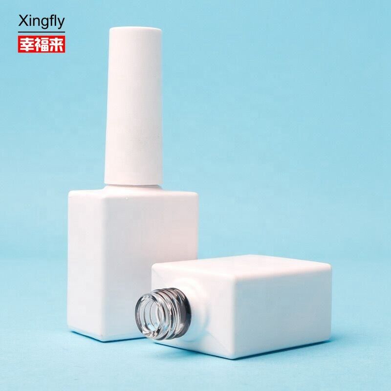 10ml 젤 병 젤 폴리시 퀘어 컬러 플라스틱 캡으로 코팅