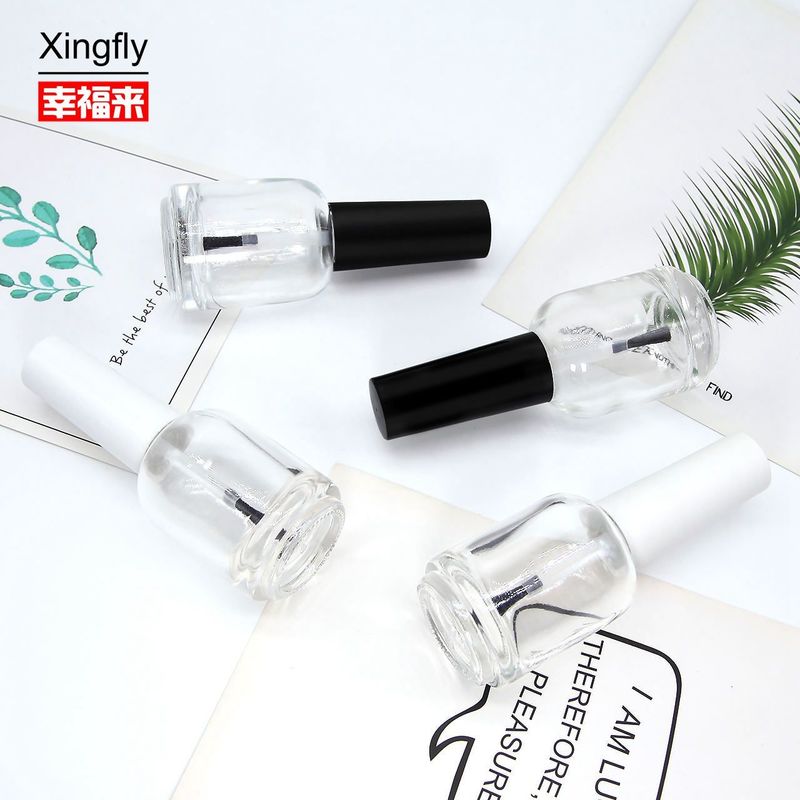 15ml 둥근 손톱 랭크 병 Uv 젤 손톱 랭크 병 캡과 붓