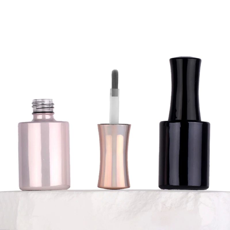 둥근 빈 유리 손톱 록 병 5-15ml 용량 기능 장식