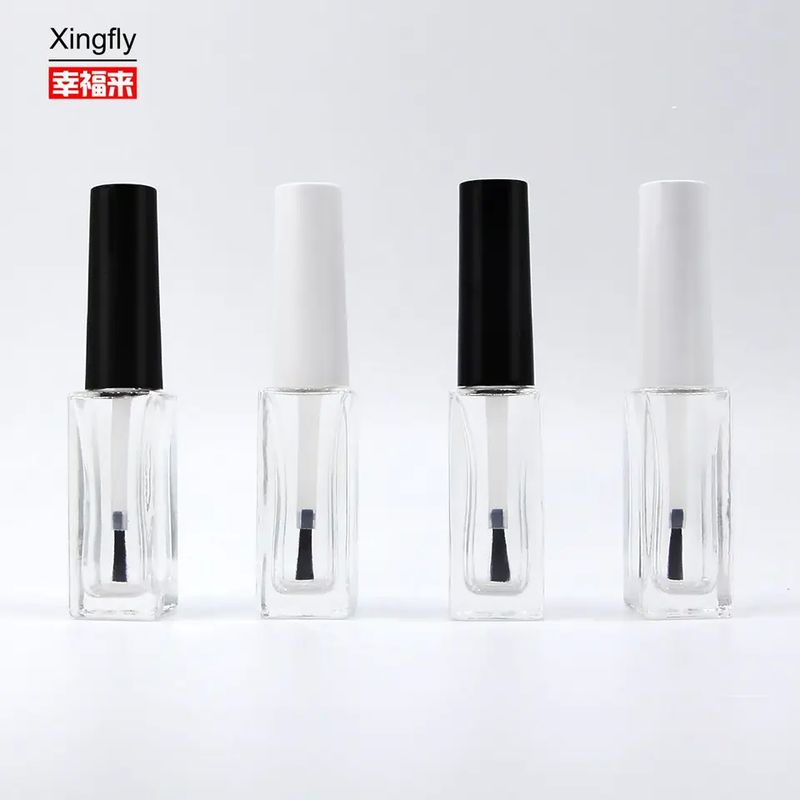 유리 목걸이 6ml 빈 젤 양말 병 나사 모자 투명 색상