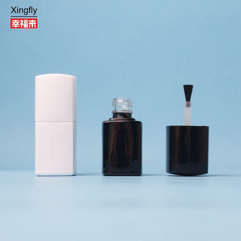 5ml 손톱 랭크 병 비어있는 맑은 유리 손톱 랭크 병 붓과 캡