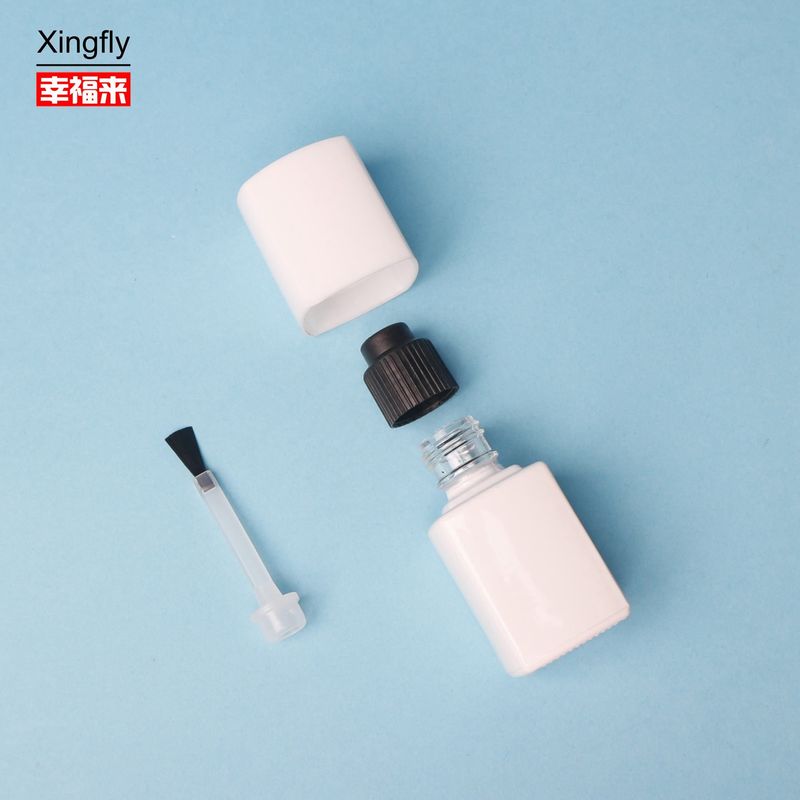 5ml 손톱 랭크 병 비어있는 맑은 유리 손톱 랭크 병 붓과 캡