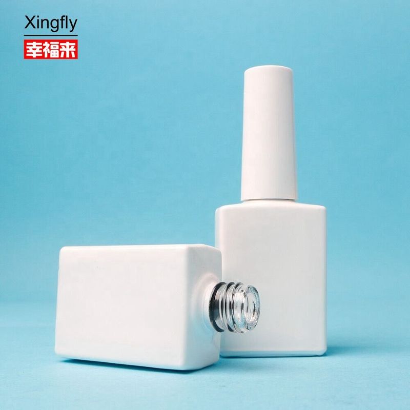 15ml 빈 손톱 랭크 병 젤 랭크 흰색 붓으로 빈 손톱 랭크 병