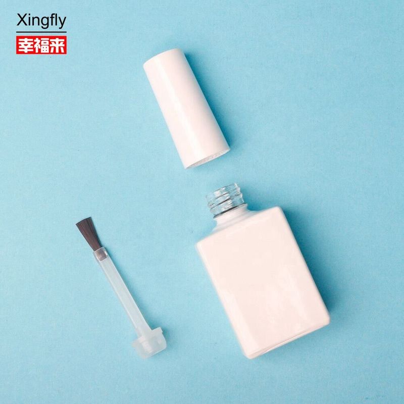 15ml 빈 손톱 랭크 병 젤 랭크 흰색 붓으로 빈 손톱 랭크 병