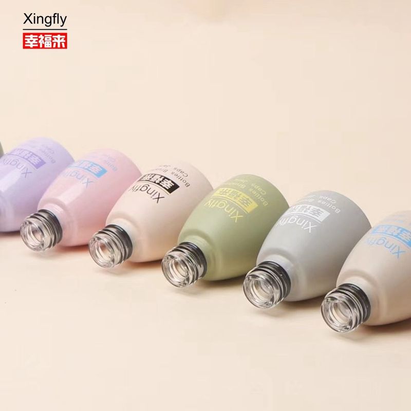 맑은 12ml 럭셔리 빈 젤 유리 손톱 뽀록 병 사용자 지정 로고 퀘어 손톱 뽀록 병
