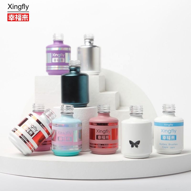 15ml 둥근 젤 손톱 랭크 병 빈 젤 손톱 랭크 병 손톱 오일