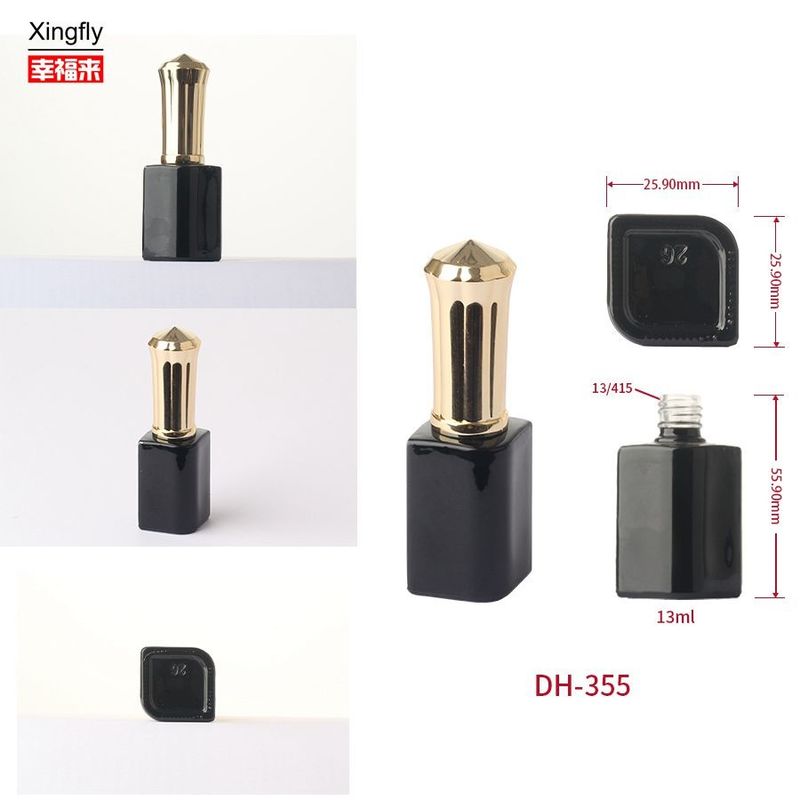 13ml 젤 롤러 스퀘어 병 UV 젤 롤러 스캔 큰 투명한 손톱 롤러 스캔