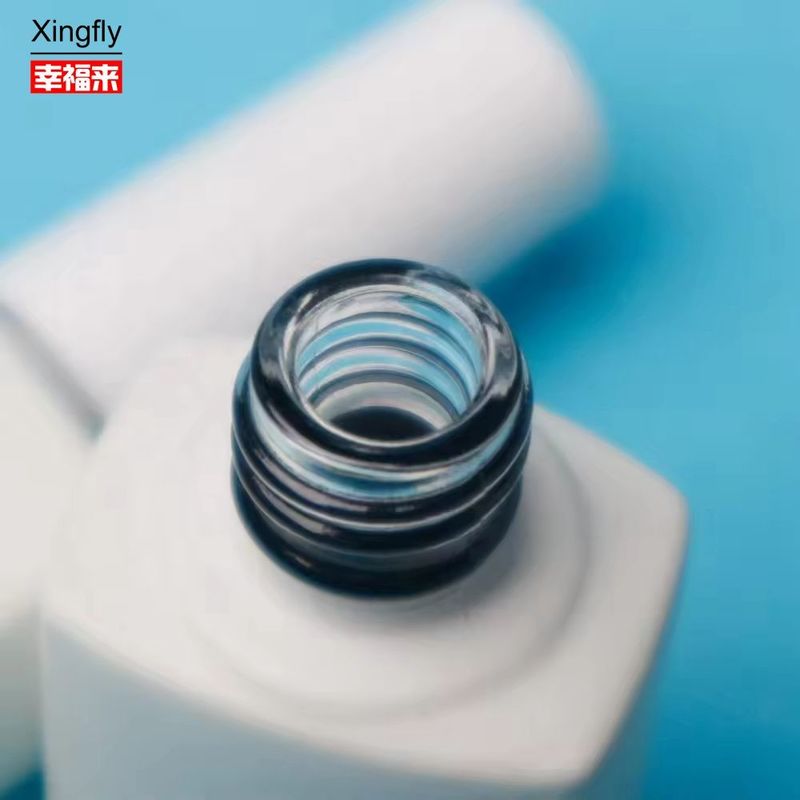 8ml 손톱 롤러 유리 병 브러쉬와 함께 정사각형 빈 젤 Uv 손톱 롤러 병