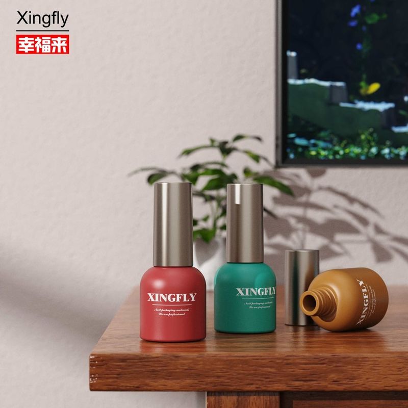 UV 젤 14ml 손톱 랭크 병 젤 손톱 랭크 빈 유리 주문 인쇄 손톱 랭크 병