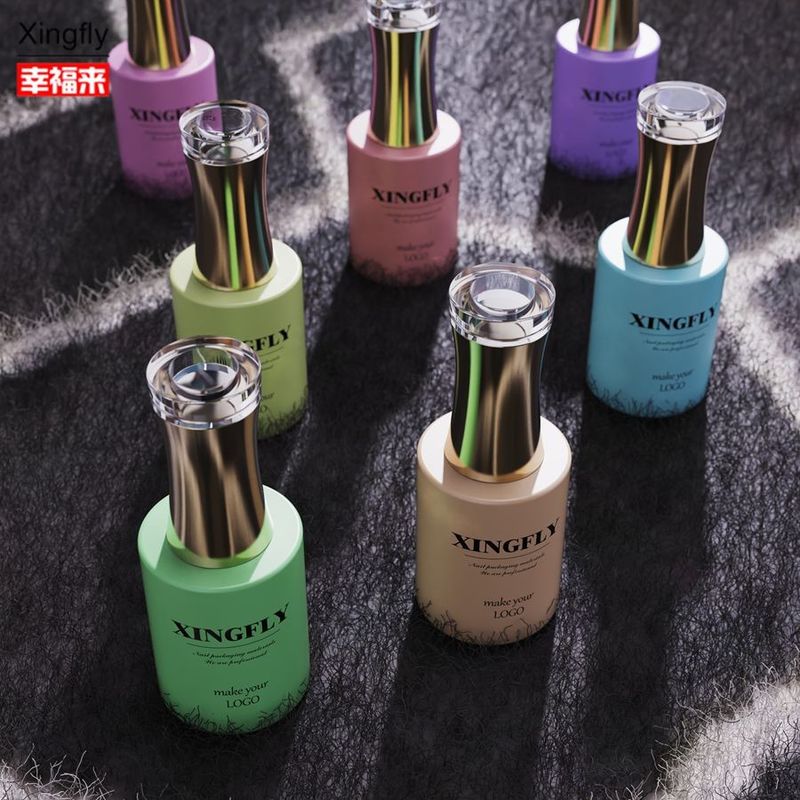 15ml 손톱 롤러 병 원형 손톱 롤러 빈 UV 젤 화장품 포장 롤러 병