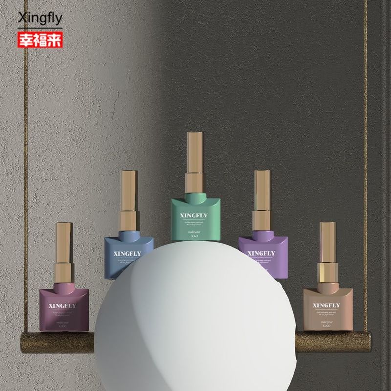 12ml 손톱 랭크 병 빈 손톱 랭크 UV 젤 손톱 랭크 유리 병 캡 붓