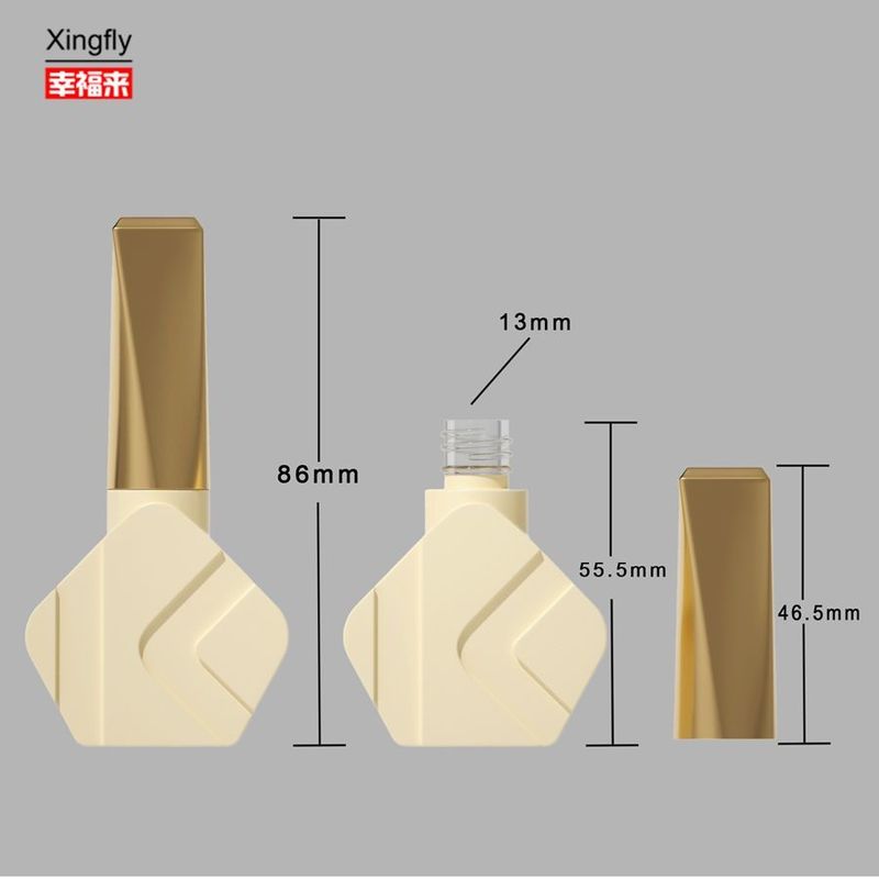 12ml 손톱 랭크 병 새 디자인 특수 모양 UV 젤 손톱 랭크 유리 병