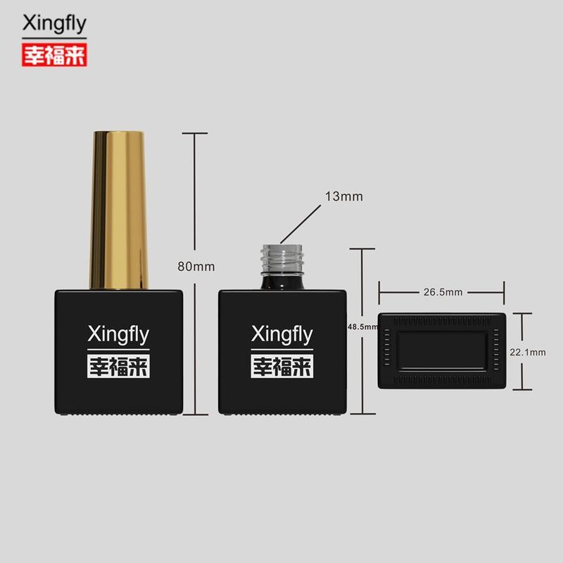 15ml 손톱 랭크 병 맑고 비어있는 독특한 손톱 랭크 유리 병 손톱 랭크