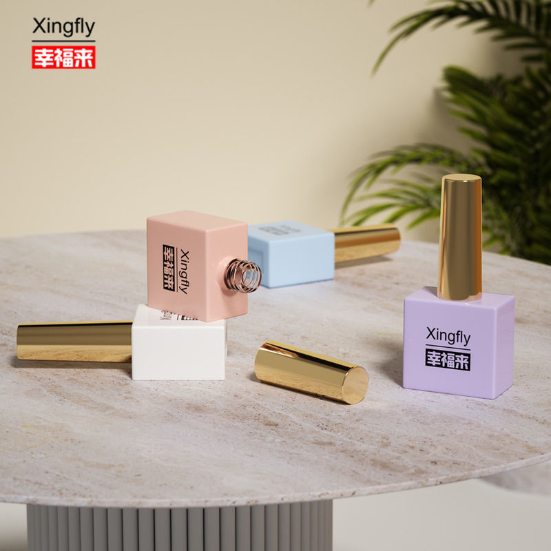 15ml 손톱 랭크 병 맑고 비어있는 독특한 손톱 랭크 유리 병 손톱 랭크