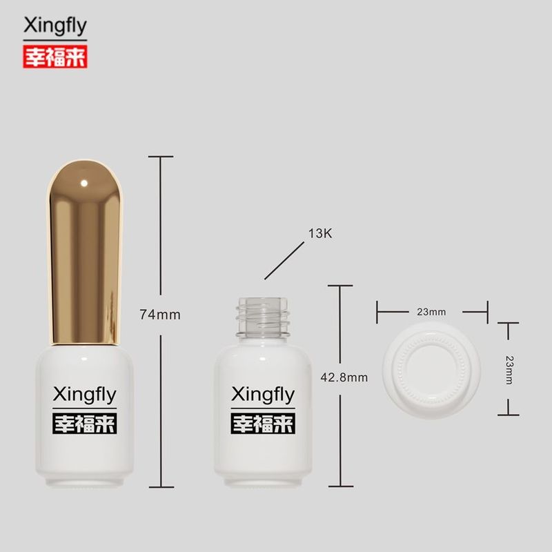 6ml 손톱 랭크 병 화장품 패키지 UV 젤 랭크 유리 병 컴팩트 크기