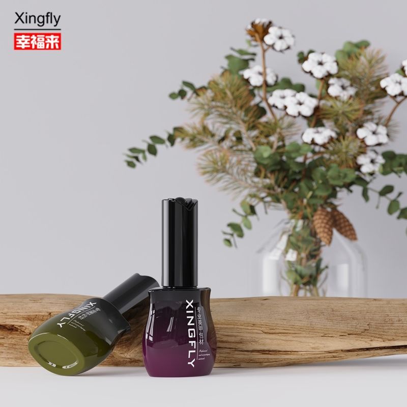 12ml 손톱 랭크 병 빈 젤 손톱 랭크 병 12ml 캡과 브러쉬
