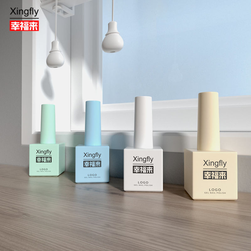17ml 젤 롤러 퀘어 병 맞춤 스프레이 페인트 유리 병 표면 UV 손톱 롤러 병