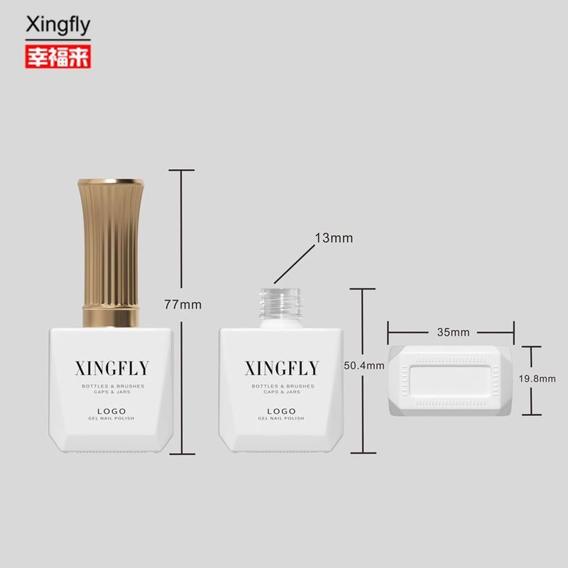 12ml 손톱 젤 롤러 스퀘어 병 빈 UV 젤 롤러 유리 병 캡과 붓