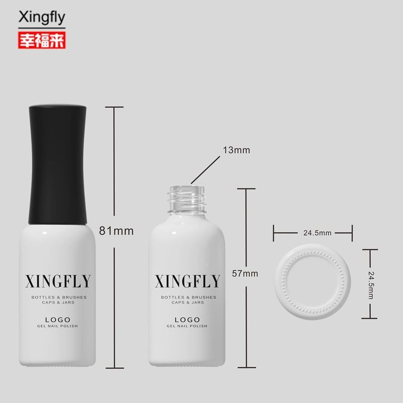 9ml 빈 손톱 젤 롤링 둥근 병 사용자 지정 로고 손톱 강화 젤 유리 병