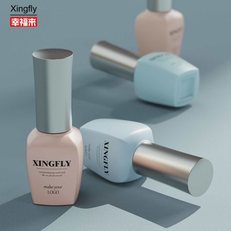 15ml 젤 손톱 롤러크 유리 병 주문 디자인 텅 비어 손톱 롤러크 캡과 붓