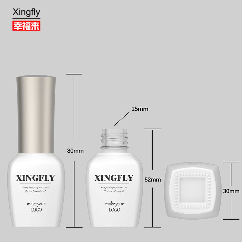 15ml 젤 손톱 롤러크 유리 병 주문 디자인 텅 비어 손톱 롤러크 캡과 붓