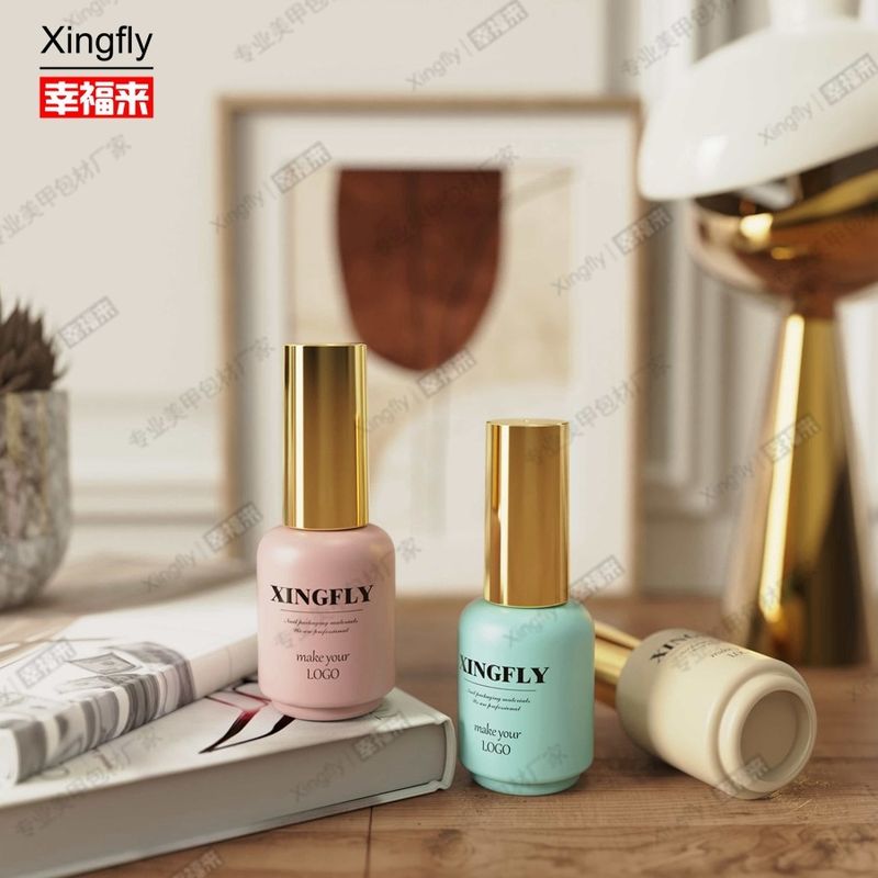 17ml 젤 손톱 랭크 둥근 손톱 예술 맞춤 LOGO 손톱 젤 손톱 랭크 포장 병