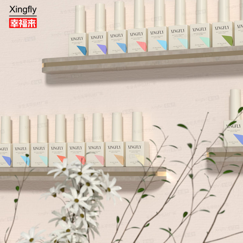 12ml 퀘어 젤 롤크 빈 손톱 라크 UV 롤크 유리 병