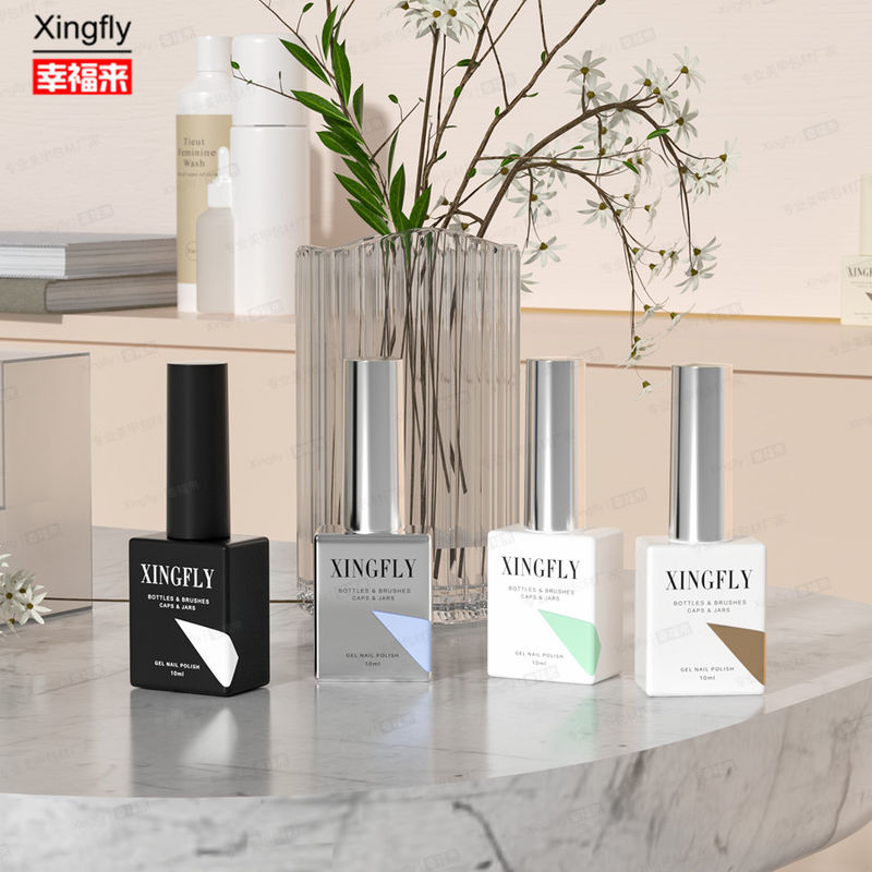 12ml 퀘어 젤 롤크 빈 손톱 라크 UV 롤크 유리 병