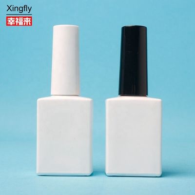 15ml 빈 손톱 랭크 병 젤 랭크 흰색 붓으로 빈 손톱 랭크 병