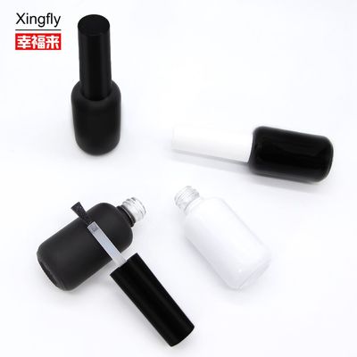 9ml 둥근 빈 유리 UV 젤 손톱 뽀록 병 붓 뚜?? 이 있는 매트 블랙