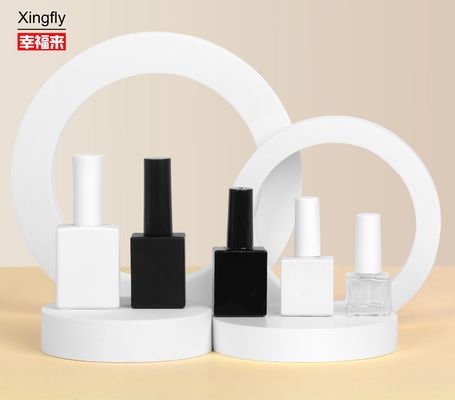 유리 병목 5ml 손톱 뽀록 병 UV 젤 코팅 붓과 캡
