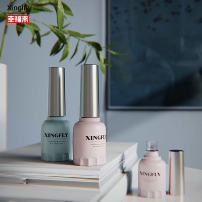 12ml 손톱 랭크 병 둥근 용기 UV 젤 손톱 라크 유리 병