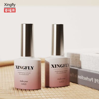 8ml 손톱 랭크 병 주문 인쇄 된 빈 젤 손톱 랭크 유리 병