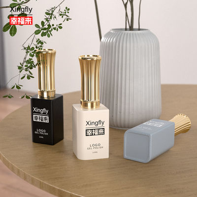 13ml 젤 롤러 스퀘어 병 UV 화장품 포장 손톱 롤러 유리 병