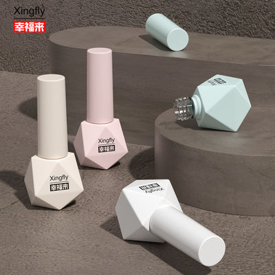 좋은 가격 8ml 손톱 롤러 병 젤 롤러 고무 베이스 코트 강화 유리 병 온라인으로