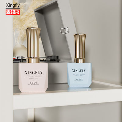 12ml 손톱 젤 롤러 스퀘어 병 빈 UV 젤 롤러 유리 병 캡과 붓
