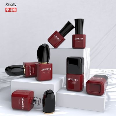 품질 맞춤형 8ml 독특한 투명 빈 젤 유리 젤 네일 폴리쉬 병 뚜껑 브러쉬 포함 공장